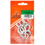 Plastic Coated Cup Hook 25MM 10 Piece