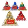 Bulk Pack X 5 Xmas Tree Decor 5CM Balls 10 Piece Pack
