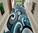 Smte 80CM By 200CM Modern 3D Geometric Design Area Rug A2+SMTE Keyring With Keychain