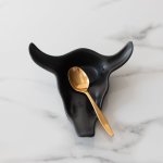 Skull T Spoon Holder - Matte Black