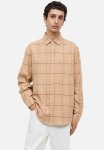 Regular Fit Flannel Shirt - Beige Checked