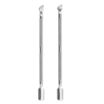 Double-ended Silvery Cuticle Trimmer Cuticle Remover Finger Dead Skin Cut Manicure Stirring Rods Nail Art Pusher Tool