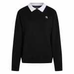 Ikon Color Block Sweatshirt -black
