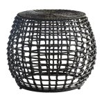 Black Outdoor Side Table