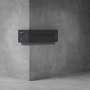 House Number Corner D04 - 350H X 600D X 2000W / Matt Black / No