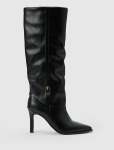Danielle 2 Fold Over Knee Boot - 40 Black