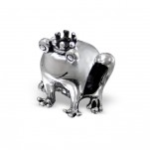 C114-10221 - 925 Sterling Silver European Bead Charm Frog Prince