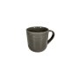 - Embossed Lines Dark Grey Coffee Mug