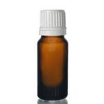 Empty Glass Bottle Amber With White Cap + Dropper 18 410 - 10 Ml - Packaging