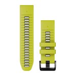 Garmin Quick Fit 26MM - Electric Lime graphite Silicone Band