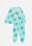 PoP Candy Rainbow Applique Print Pj Set-blue