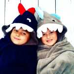 Dinosaur Hooded Blanket