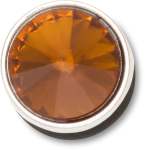 Silver Orange Stud Jibbitz - Multi Osfa