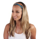 Headbands Double Row Assorted Colours 12 PACK