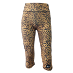 High Waist Funky 3 4 Leggings - Leopard - Ladies L - 36