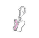 C85-C870 - 925 Sterling Silver Cz Butterfly Charm