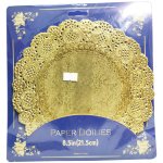 Paper Doilies 8.5IN 21.5CM Gold 24PC