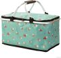 Foldable Insulated Picnic Cooler Bag With Handles