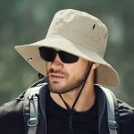 Classic Retro Breathable Uv Protection Fisherman Hat Solid Color Style Portable Folding Bucket Hat For Hiking Fishing Outdoor Sp