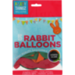 Thingz Rabbit Balloons 5 Pack Design May Vary