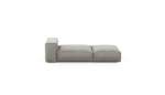 Lounger - Velvet - Light Grey - 220CM X 84CM