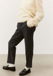 Cigarette Trousers - Dark Grey checked