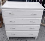 Classic White Wooden Chest Of Drawers