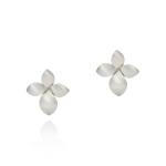 Flower Stud Earrings - 18KT Rose Gold Vermeil