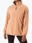 Jeep Ladies Polar Fleece 1 4 Zip Sweater In Orange - Orange XL