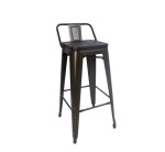 Replica Tolix Bar Chair With Wooden Seat