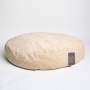 Cord Velour Dog Bed - Sand / Large