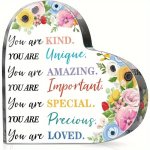 Inspirational Flower Acrylic Plaque - Perfect Motivational Gift For Women Religious Encouragement Paperweight Ideal Birthday Or