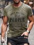 ''don't Piss Off Old People'' Pattern Print Men's Short Sleeve Comfy T-Shirt Graphic Tee Men's Summer Clothes Men's Clothing