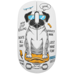 Volkano Tag Series 2.4G Wireless Optical Mouse With Nano USB And Type-c Receiver - Pug VK-20180-PUG