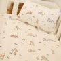 Cot Duvet Cover And Inner & Name Pillow With Inner Winnie The Pooh And Friends Off White In Stock