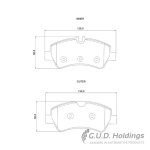 Kbc Brake Pads Rear For Ford Tourneo Transit