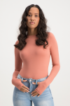 Lucy Long Sleeve Bodysuit - Desert Sand - S