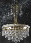 Crystal 24 Carat Gold Plated Chandelier