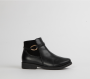 Flat Ankle Boot - 8 / Black