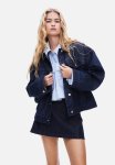 A-line MINI Skirt - Dark Denim Blue