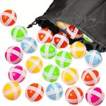 20PCS Sticky Balls For Board With Storage Bag Safe Sport Balls Toy Game Accessories For Adults And Indoor Outdoor Party Games Ra