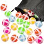 20PCS Sticky Balls For Board With Storage Bag Safe Sport Balls Toy Game Accessories For Adults And Indoor Outdoor Party Games Random Color