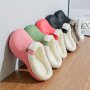 Cozy House Slippers Anti-skid Slip-on Shoes Indoor For Men Winter Shoes Fuzz-lined Clogs