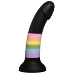 6" Sol Prysm Silicone Dildo - Rainbow