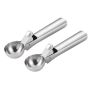 Set Of 2 Stainless Steel Multi-functional Easy Trigger Ice Cream Scoop