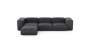 Four Module Chaise Sofa - Leather - Dark Grey - 314CM X 199CM