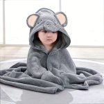 1PC Soft & Skin-friendly Children's Cartoon Bath Towel & Blanket - Multifunctional & Absorbent