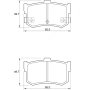 Hyundai Kbc Brake Pads Front For Sonata - Spares Direct