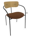 Salomon Saloon Armchair - Fabric Seat
