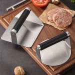 Square Stainless Steel Burger Press